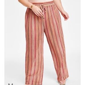 Striped Crochet Pants